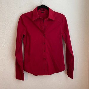 Theory Women's Button Down Shirt | Red | Small